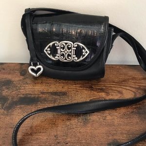 Brighton Leather crossbody Bag Black Small